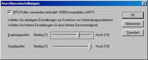 Anschlusseinstellungen